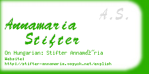 annamaria stifter business card